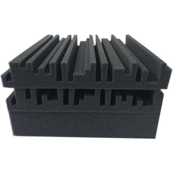 6 st 30x30x5cm Bredbands Akustisk Studio Skum Hög Styrka Brand