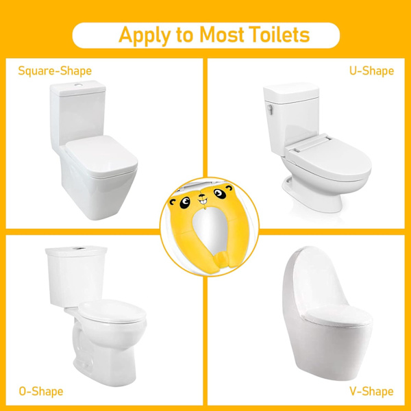 Babysæde til toilettet, Foldbar Børnetoiletsæde, Babytoilet