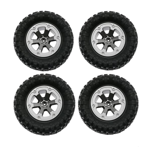4 st/set RC Crawler Däck 1:16 Crawler Däck Gummidäck RC Tillbehör Fjärrkontroll Militär Bil Del