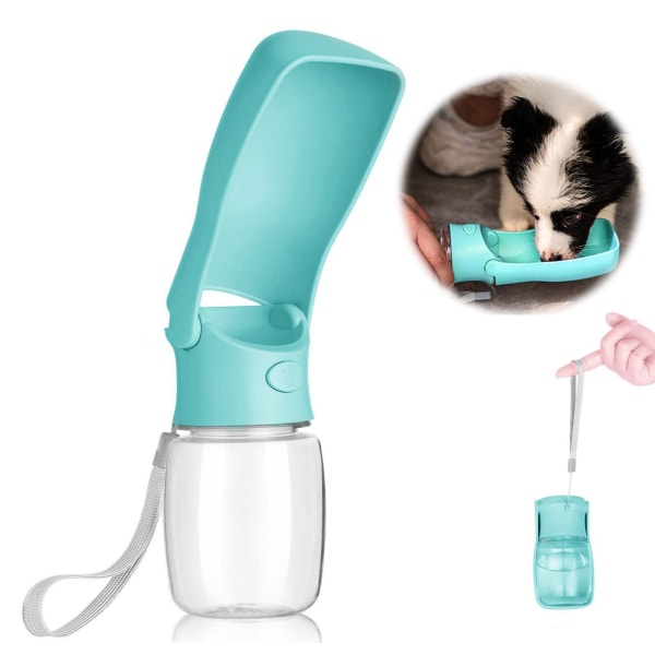 ##/Fällbar hundmatare 350ml drickflaska hundar för på språng##/