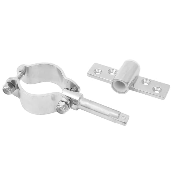 2 st Clamp On Rowlock Socket Rostfritt Stål Hållbar Enkel Installation Sidomonterad Årklyksfäste Årklyksfäste för Båt Yacht
