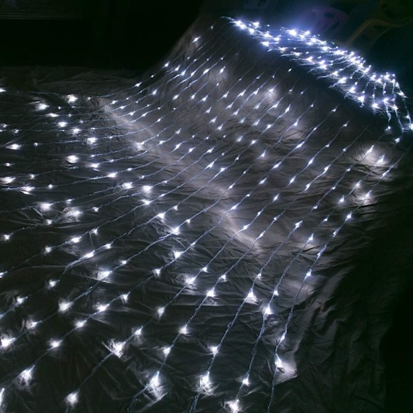 3x2m Vannstrøm Effekt Regn Gardin LED Garland Foss Meteor