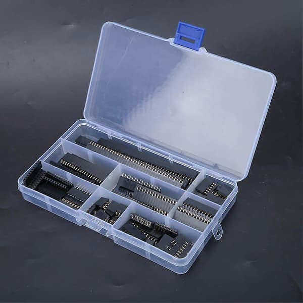 120 stk. Enkel Rad Pin Header Hunn Pin Socket Connector Strip 4/6/8/10-40Pin Kit