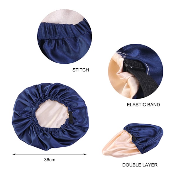 ##/Stor satin-sovhuva (kaki) med justerbar stängning##/