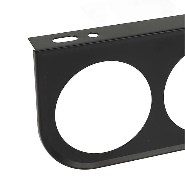 2 Hull Målerpanel Måler 2?1/16 Tommer 52MM Universal Metall Bilmålerfeste Instrumentpanel Svart