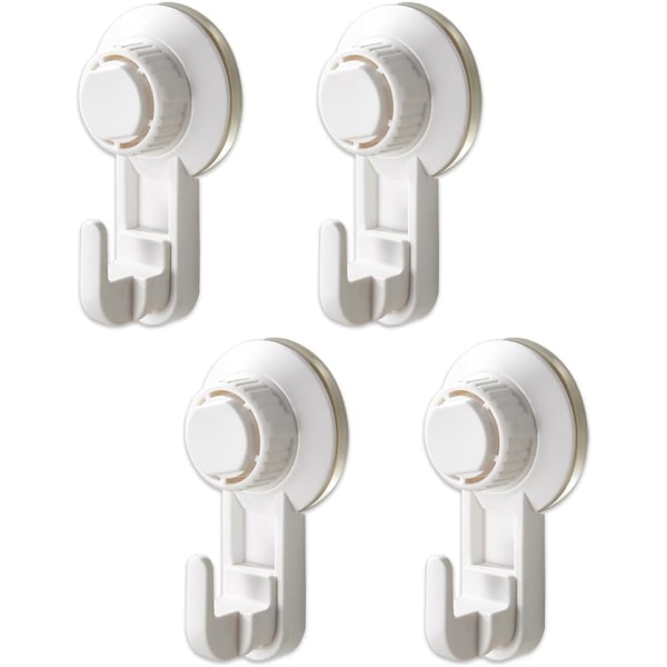 Vacuum Suction Cup Hooks Set of 4, Powerful Suction Cup Hook Wit