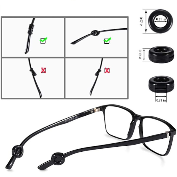 ##/Glastillbehör halkfria fodral för glasögon##/