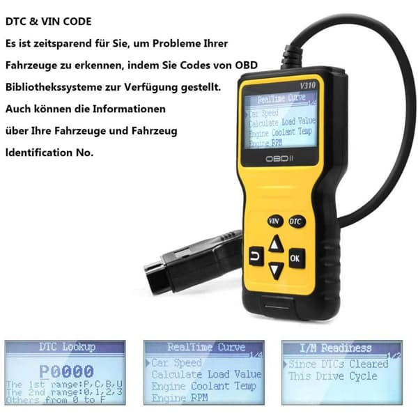OBD2 diagnostiska enheter fordonsfelkodläsare multifunktionell skanner