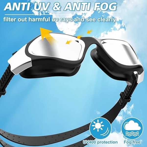 Polariserade simglasögon i svart och vitt, anti-dimma, anti-UV, c