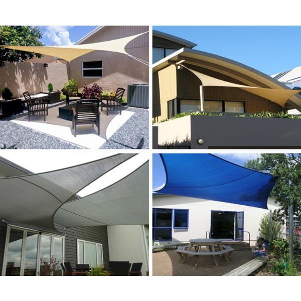 ##/(Grå) Trekant Solsejl 3X3X3m-300D Solbeskyttelse Parasol##/