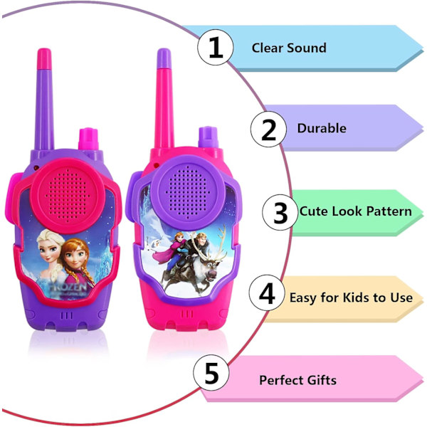 Lasten Walkie Talkie, 2 kpl Frozen Walkie Talkie, Lapsen Kommunikaatio