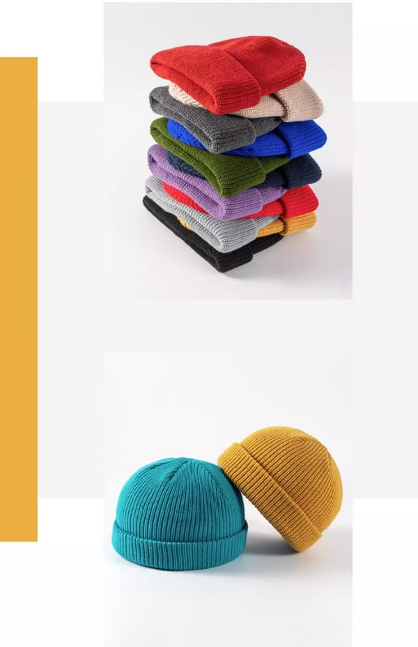 ##/Stickad mössa huvudbonad hatt ullmössa beanie##/