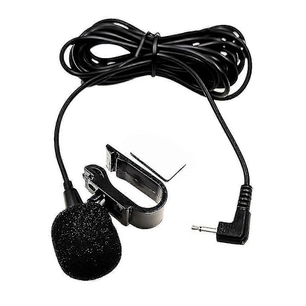 Bil Ljud Mikrofon 2.5mm/3.5mm Clip Jack Plug Mic Stereo Trådbunden Extern Mikrofon