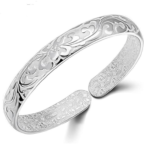 Dame smykker 999 sølv Sterling sølv armbånd mode manchet B