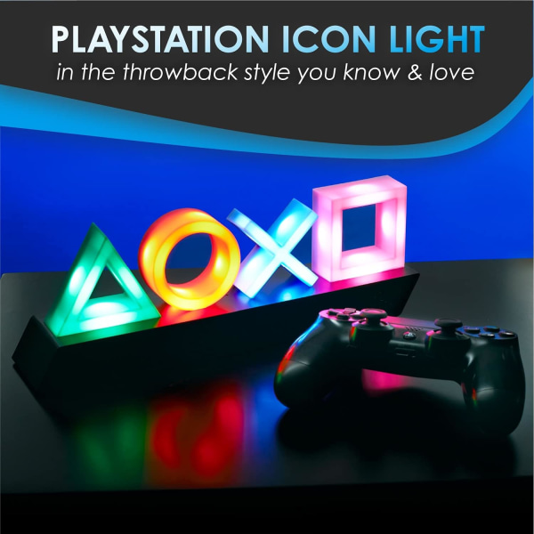 Playstation 3-lägesikonen lyser - reagerar på musik, spelrumsljus