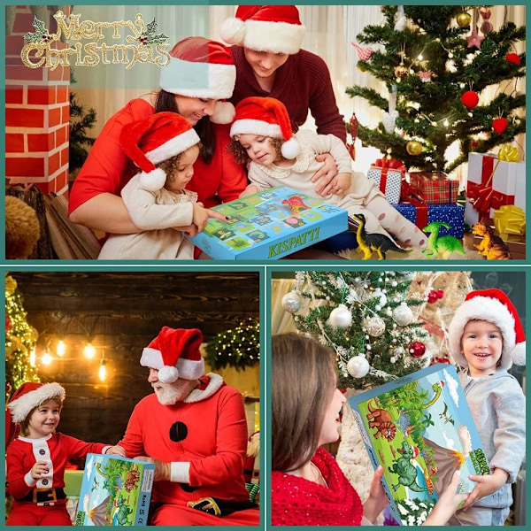 ##/Børns Dinosaur Legetøjs Adventskalender 24 DAGE Nedtællingskalender Overraskelsesgaver Box##/