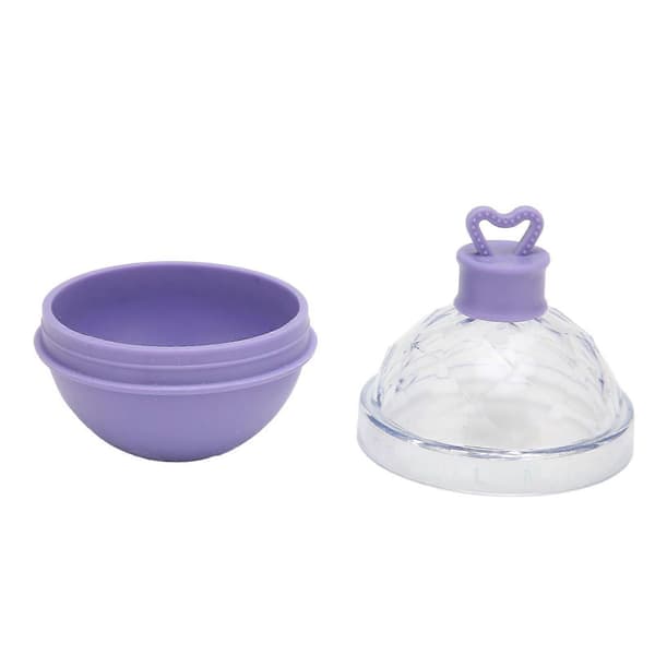 Isballform Myk Bunn Søt Form Rund Isform Maker for Vin Kaffe Frukt Te Lilla