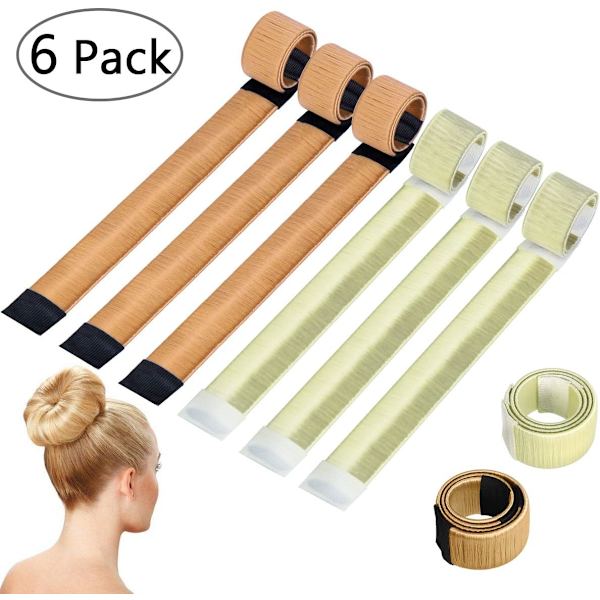 6 st hårstylingverktyg Hårband Bun Maker Set Håraccessoar