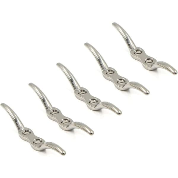 Mastkrok 5 stk (2-1/2\"), rustfritt stål Blind mastkrok Cabl