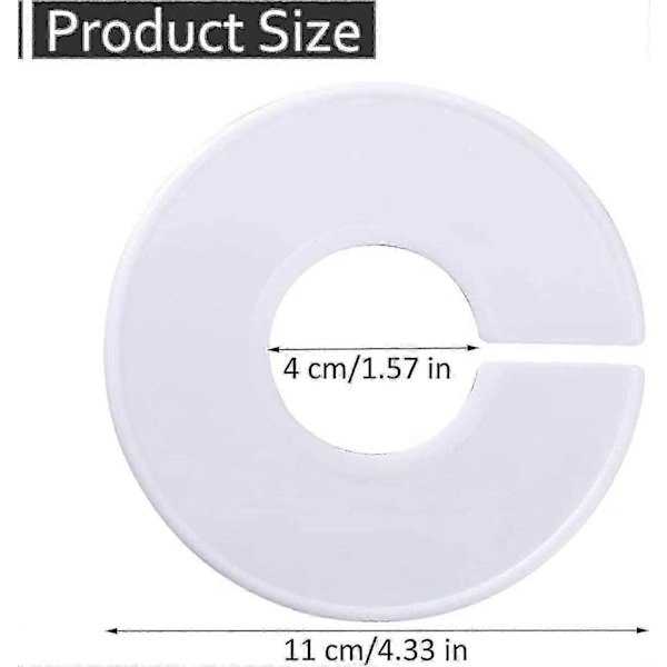 Klesstativdelere Runde 20 Stykker Stativdeler Kleshengere Separator, 11cm