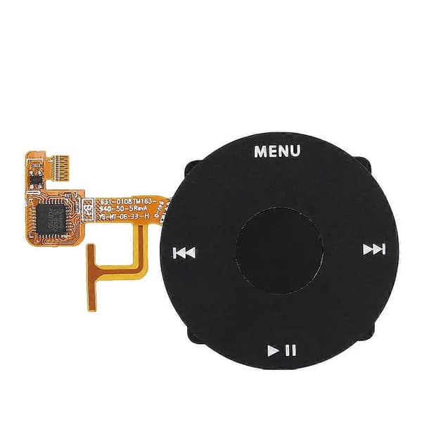 Hörlursuttag Klickhjul Välj Knapp Flexkabel för iPod Video 5:e / 5.5 Gen Svart