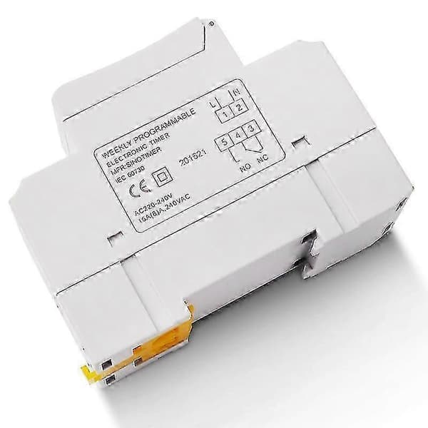 Elektronisk timer, TM615-2 tidsbryter 7 24 timer programmerbart LCD tidsrelé-220V