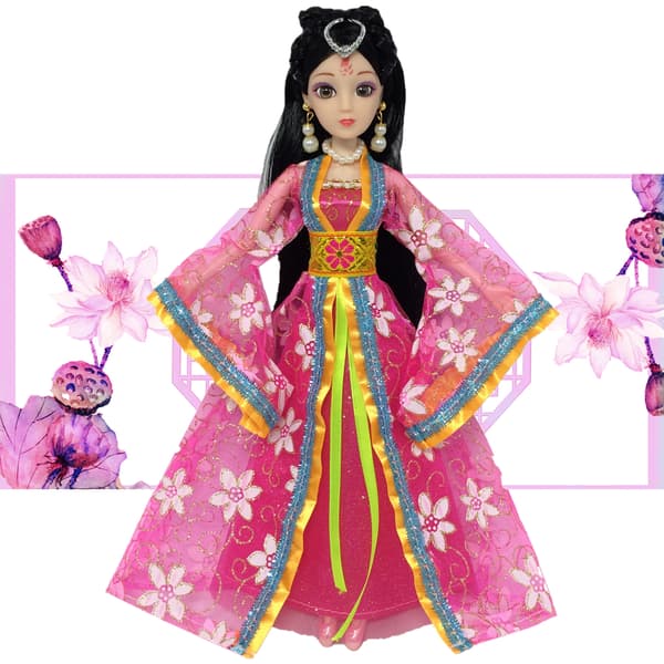 Barbie modekostume, 4 dele, 4 dukketilbehør, til ch