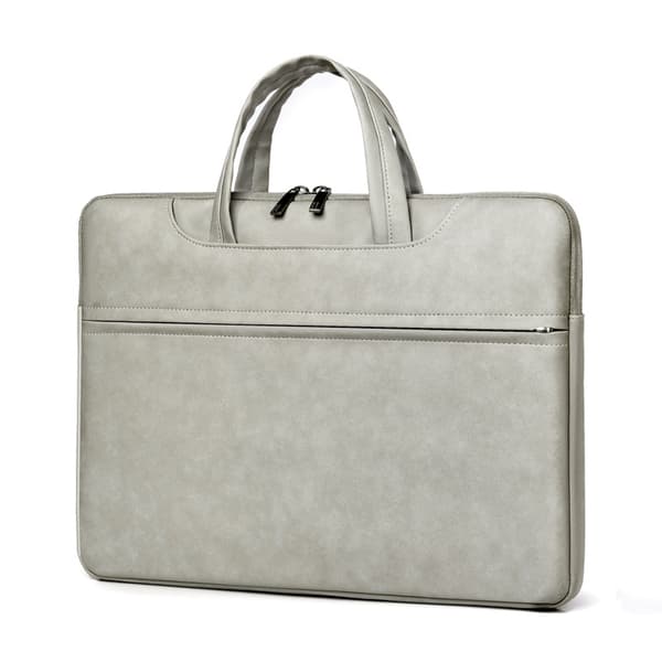 Laptopveske 15,6 tommer Lær Unisex Dokumentmappe Vanntett Slitesterk