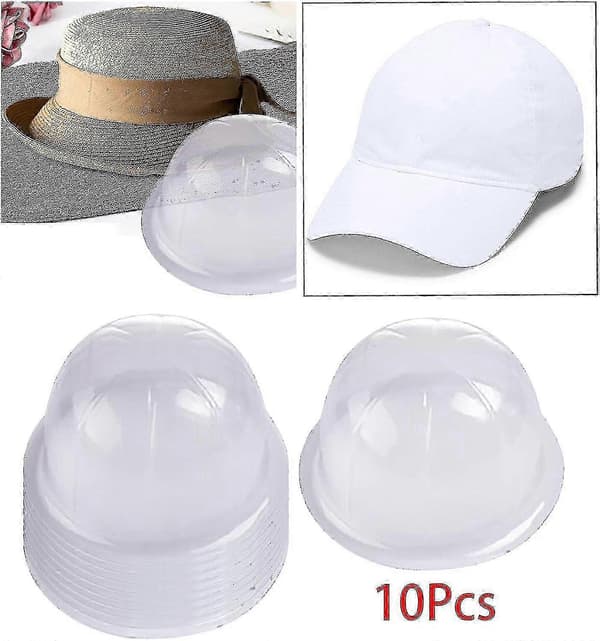 10x Hattestativ Innvendig Støtte Organizer Hodeomkrets 54cm Bærbare Klare Innlegg Hatt Innlegg Hatt