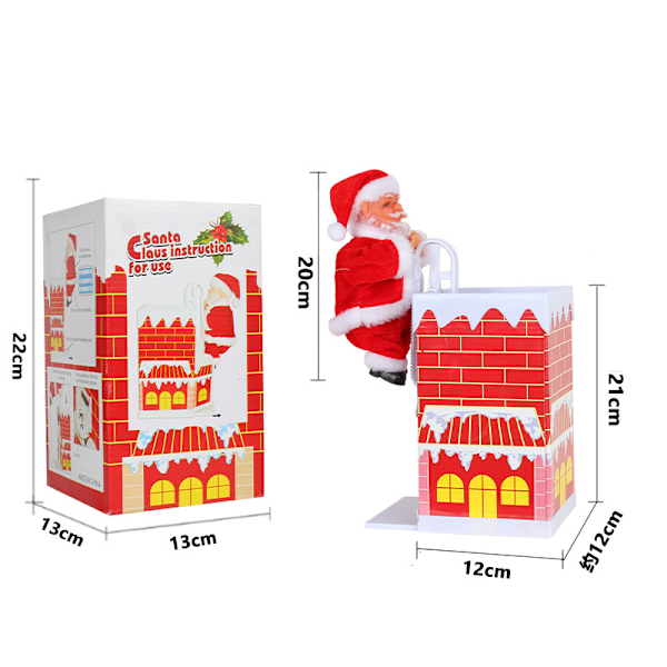 ##/Elektrisk tomte leksak, skorstensklättrare, julklapp##/