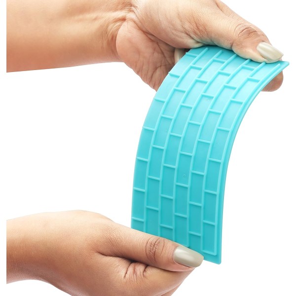 Sukkerpasta-embosser for sjokoladekaker (pakke med 6) - Mur, Tre