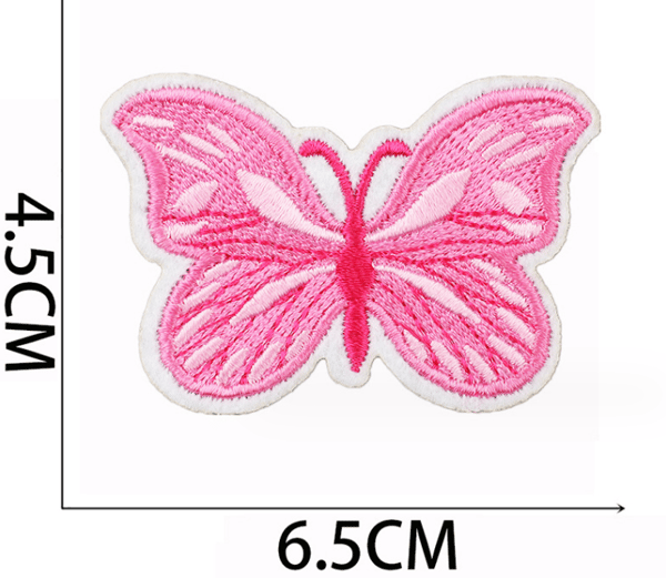 20 Stykker Broderi Stryge-på-lapp Pink, Broderi Sticker Jern