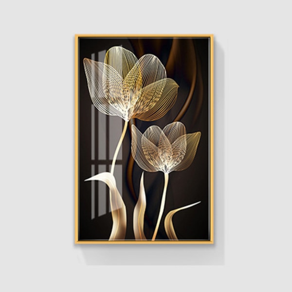 Dekorativt maleri for stue 30*40*3-Blomst, Hotell bakrom d