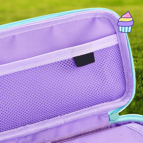 Sööt Ükssarvik Kynälaukku, Vetoketjullinen Kynäpussi, Kynälaukku Tytöille, Opiskelijan Tarvikkeiden Järjestäjä, Syntymäpäivälahja - Violetti (1 Pakkaus)