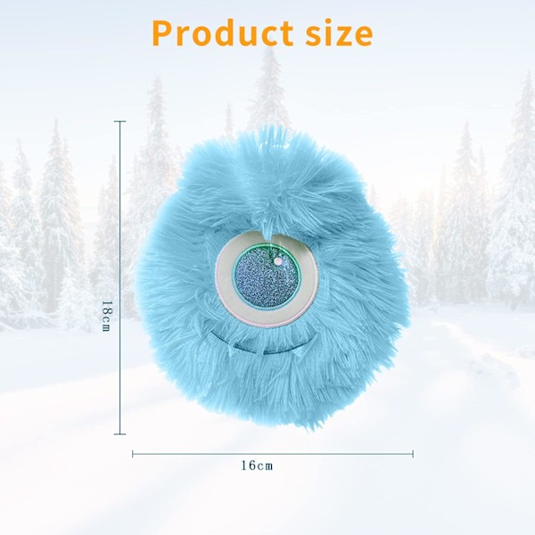 ##/Monster Termos 550ml (Blå), Plysch Termos med Lock, Säker och Hållbar##/