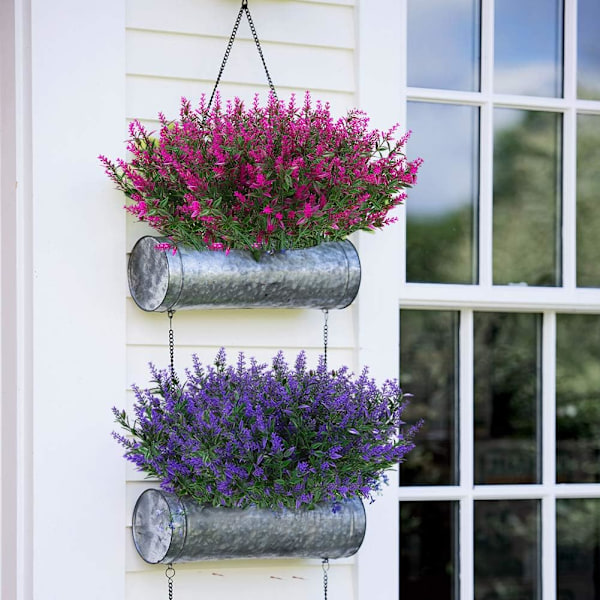 ##/Buntar Utomhus Konstgjorda Lavendel Falska Blommor UV-Resistenta Shr##/