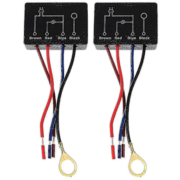 2 stk. 4-veis berøringssensor dimmerbryter for bordlampe - Erstatning berøringslysbryter