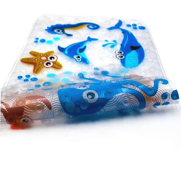 One Piece Bademåtte med Undervandsverden 72×39cm Baby Bademåtte Sød A