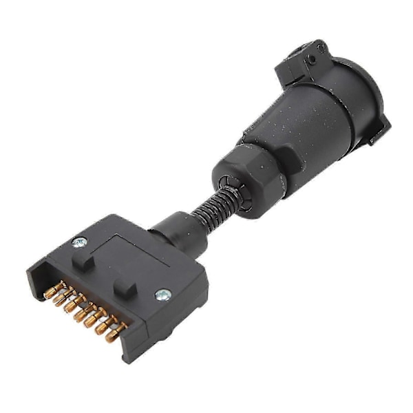 7-PIN Rund Hun Trailer Adapter Stik til Flad Han Ledningsforbindelse til Campingvogn og Båd