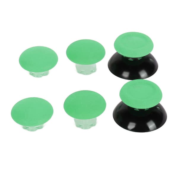 Tommelfingergreb 8 i 1 Multifunktionelle 3D Fjernbetjenings Tommelfingerstik Hætter med 2 stk. Tommelfingerstik Base til PS5 Controller Grøn