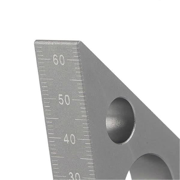45/90 Graders Matt Aluminium Legering Mini Rettvinkel Linjal Trebearbeiding Måleverktøy
