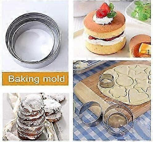 Set med 12 kakformar, Mors dag-present, kakformar i metall rostfritt stål fondantkakor