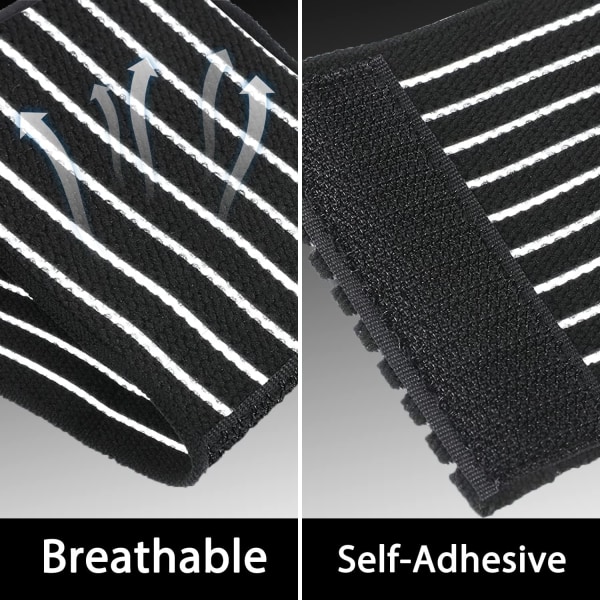 Sort, Elastisk Håndledsrem Åndbar Håndsplint Justerbar Kompression