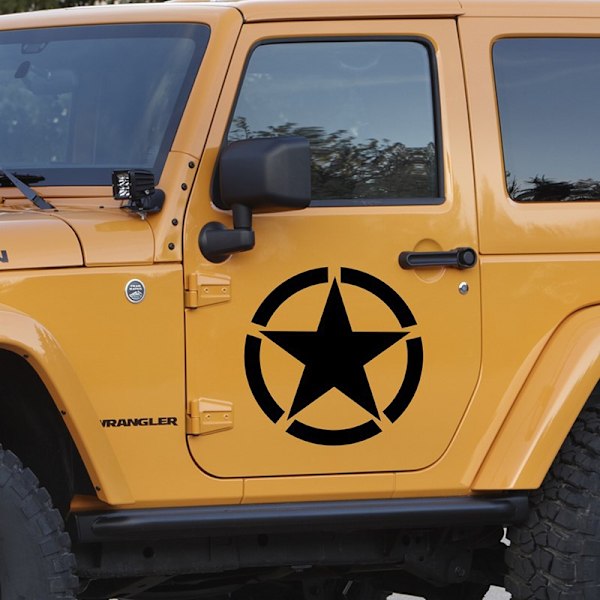 Heijastava Pentagram Polttoainesäiliön Auton Tarra, Tähti Auton Tarra, 4x