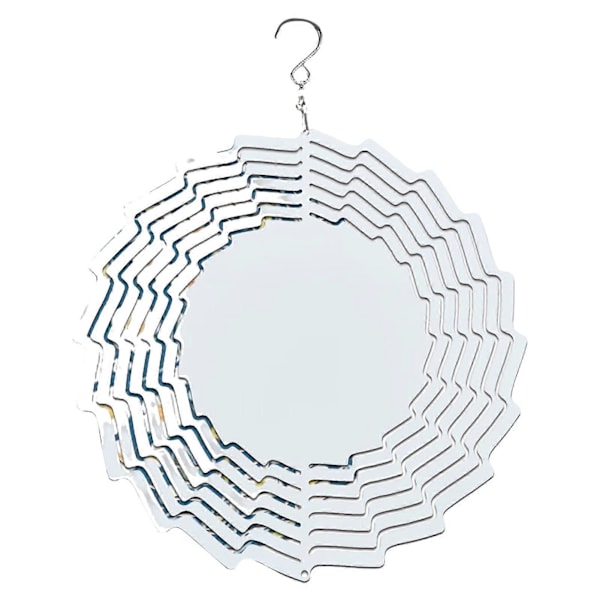 Sublimaatiotuulikello DIY Lämmönsiirto Alumiini 3D Tuulikello Sisä- ja ulkokäyttöön Puutarhaan Kuistille Metallinen Ripustuskoriste Flower