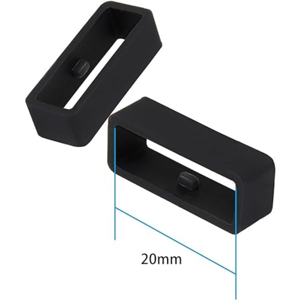 10 Loop 20mm Silikon Urrem, Gummi Urrem Spænder, Sport