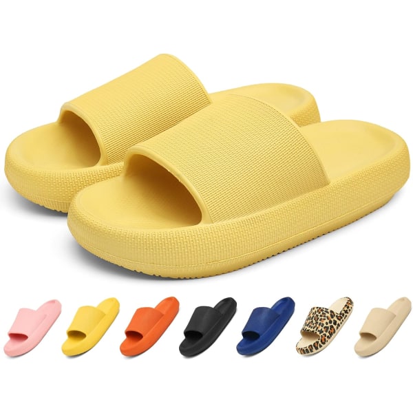 Gula Tofflor Sandaler Herr Dam Halksäkra Duschsandaler Tofflor