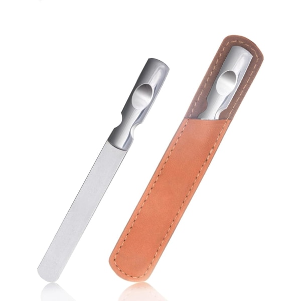 Rustfrit Stål Neglefil, Dobbeltsidet Metal Buffer Neglefiler