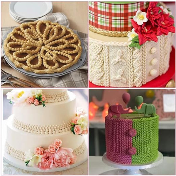 Silikone Perlekæde Fondantform til Bløde Fondantperler