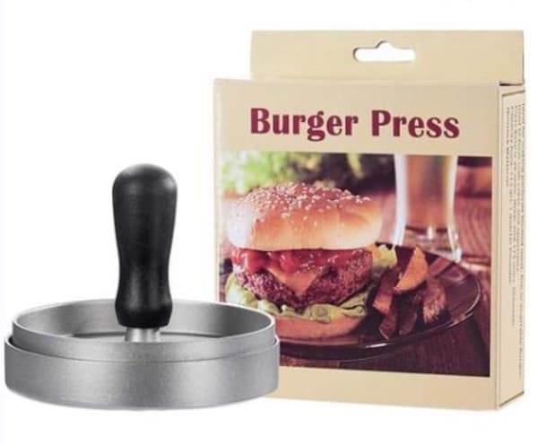 1 st Aluminium Hamburgerpress för Hamburgare Biffar Grillar Burgerpressar med Non-Stick Beläggning